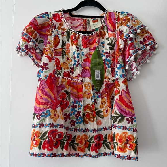 FARM Rio Colorful Floral Blouse - Picture 3 of 4